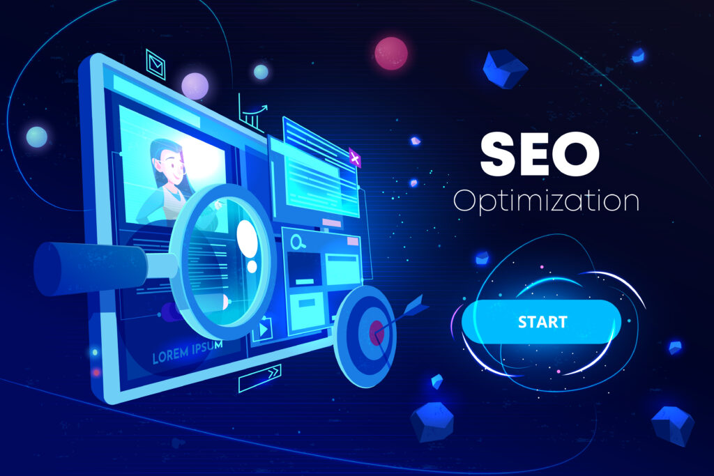 Seo optimization banner,